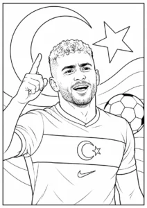 Barış Alper Yılmaz Milli Takım Kutlama Boyama Sayfası İndir