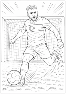 Barış Alper Yılmaz Milli Takım Şut Boyama Sayfası İndir