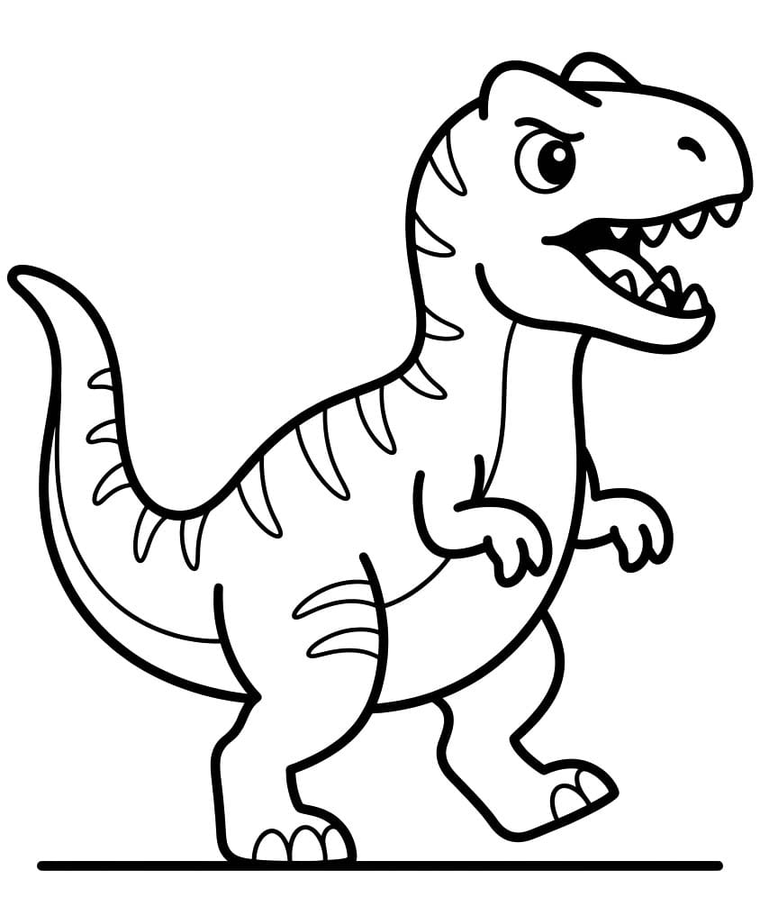 Allosaurus Boyama Sayfası