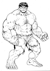Basit Hulk Boyama Sayfası İndir