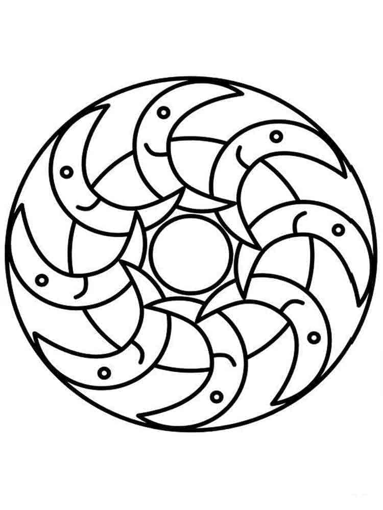 Mandala Boyama Sayfası