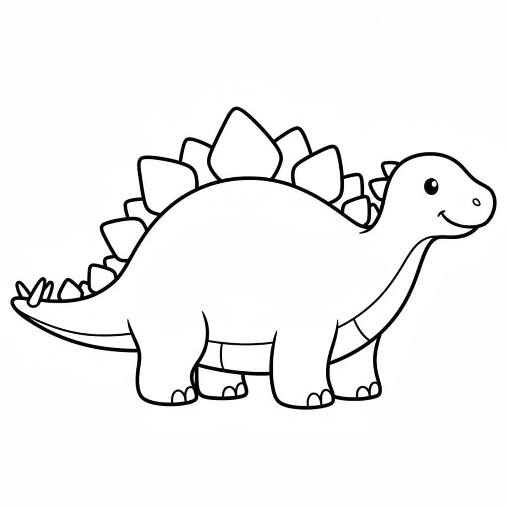 Stegosaurus Boyama Sayfası