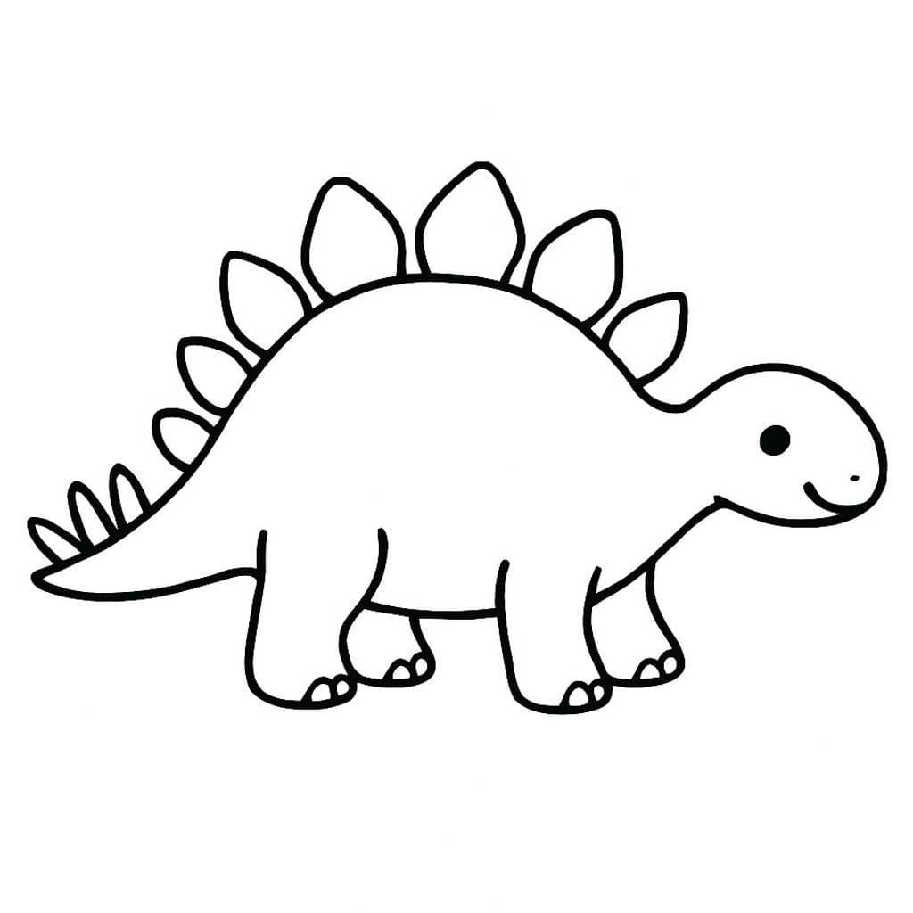 Stegosaurus Boyama Sayfası