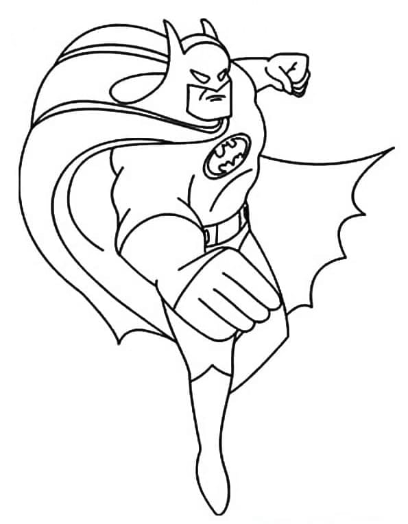 Batman Saldırı Boyama Sayfası