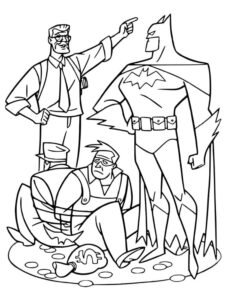 Batman ve James Gordon Boyama Sayfası İndir