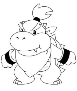 Küçük Bowser Jr Boyama Sayfası İndir