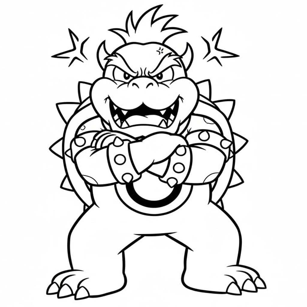 Bowser Jr Boyama Sayfası