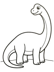 Brachiosaurus Görüntü Boyama Sayfası İndir