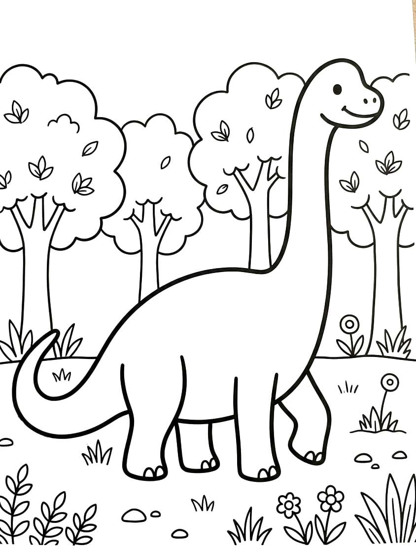 Brachiosaurus Boyama Sayfası