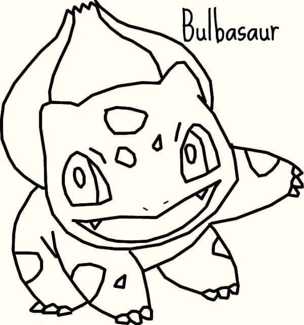 Bulbasaur Boyama Sayfası