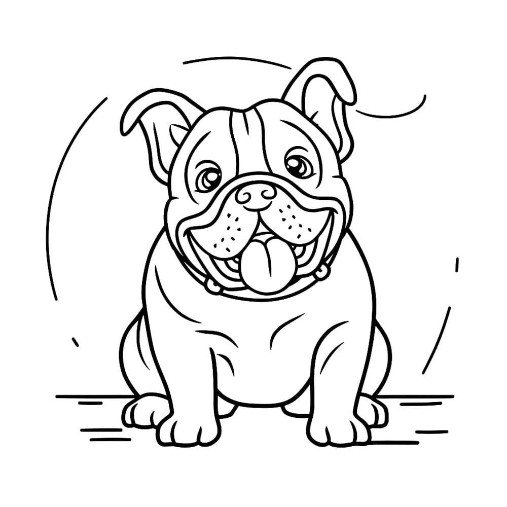 Bulldog Boyama Sayfası