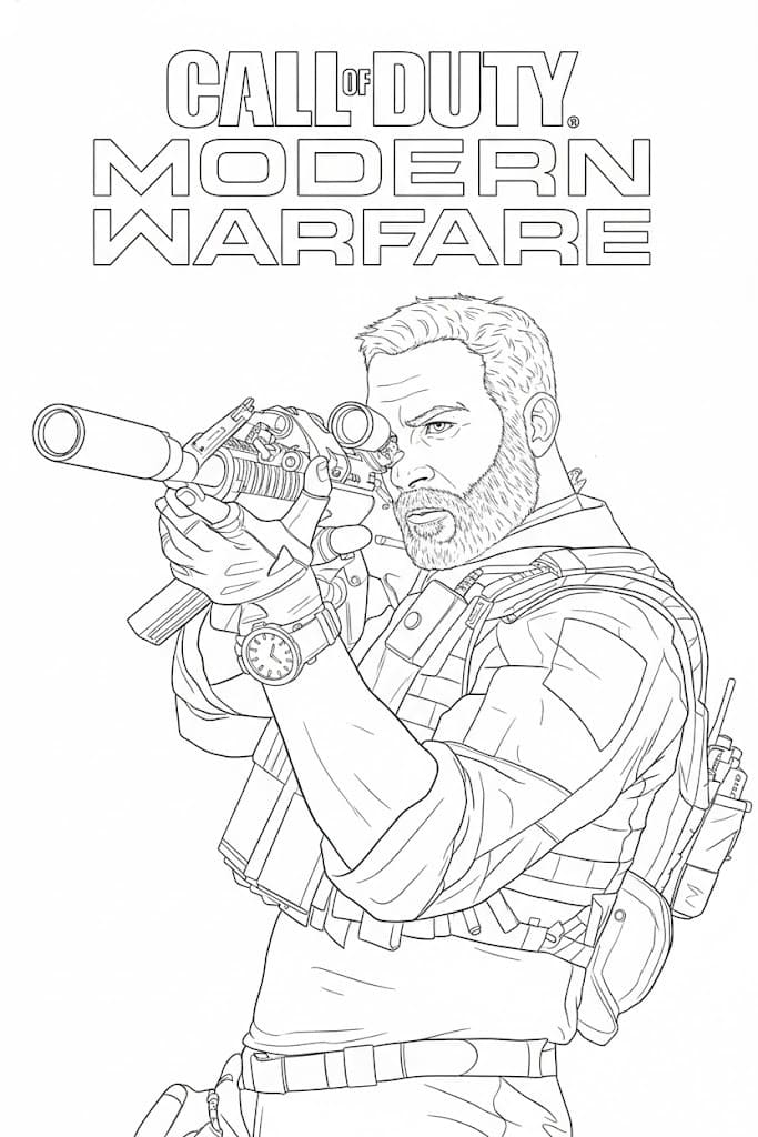 Call of Duty Modern Warfare Boyama Sayfası