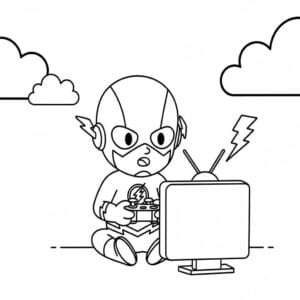 Çiz Flash Basit Boyama Sayfası İndir