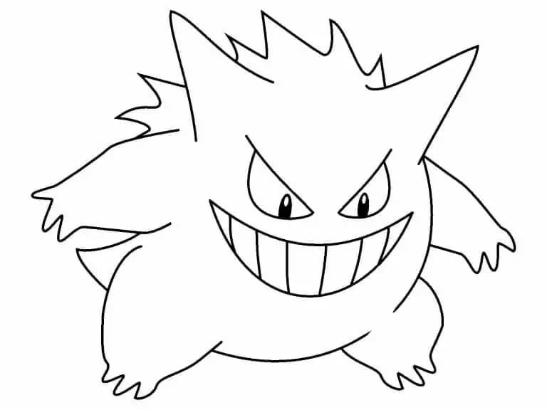 Gengar Boyama Sayfası