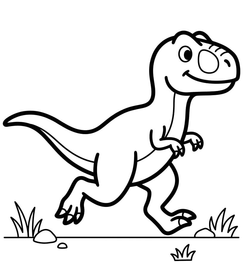 Allosaurus Boyama Sayfası