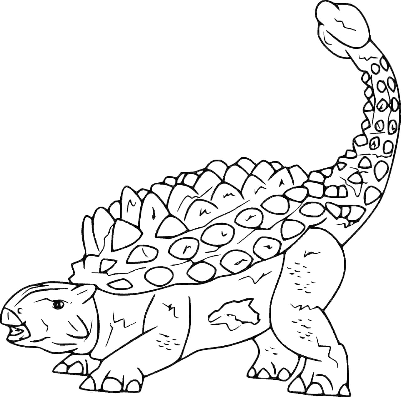 Ankylosaurus Boyama Sayfası