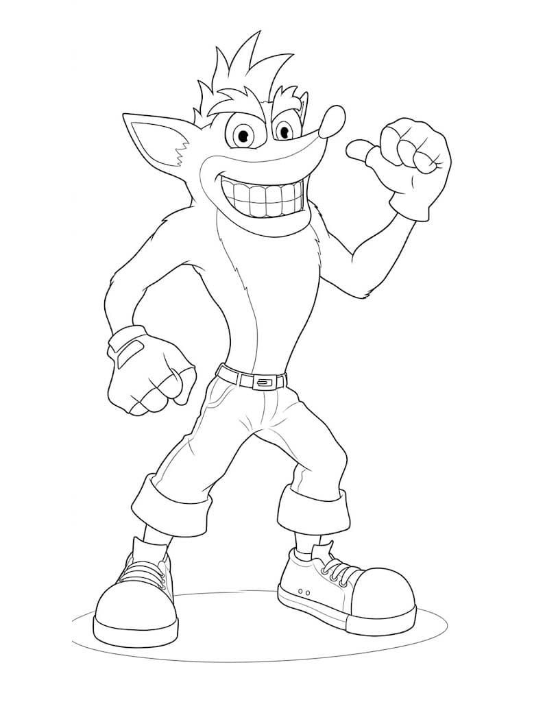 Crash Bandicoot Boyama Sayfası