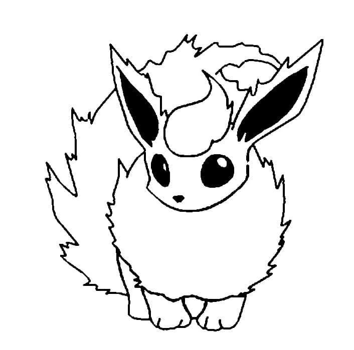 Flareon Boyama Sayfası