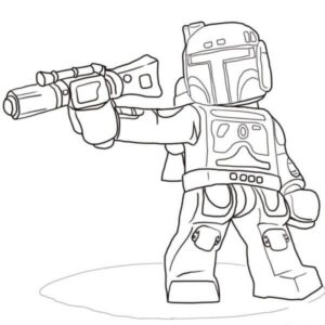 Çizmek Mandalorian Lego Boyama Sayfası İndir