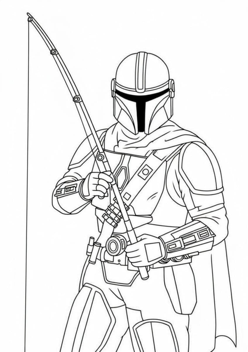 Mandalorian Boyama Sayfası