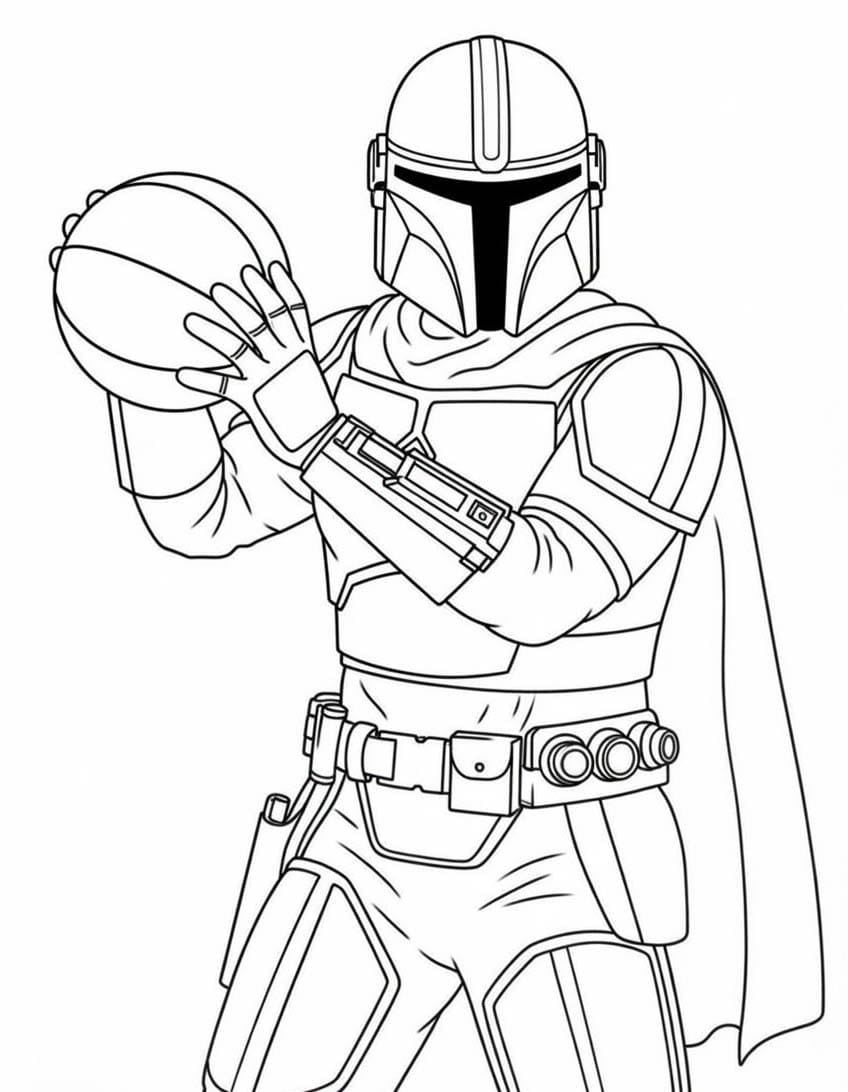 Mandalorian Boyama Sayfası