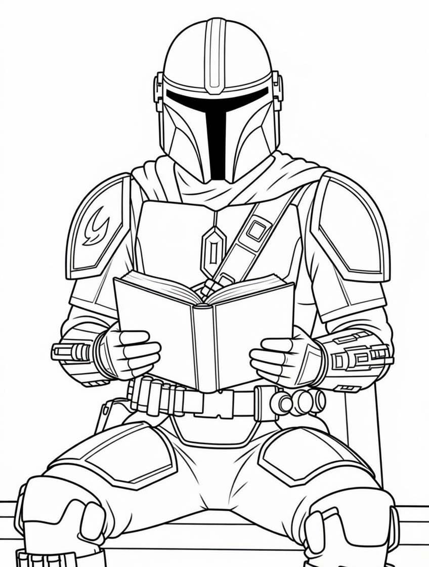Mandalorian Boyama Sayfası