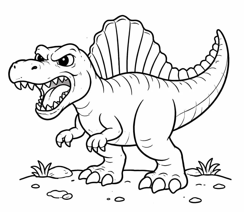 Spinosaurus Boyama Sayfası