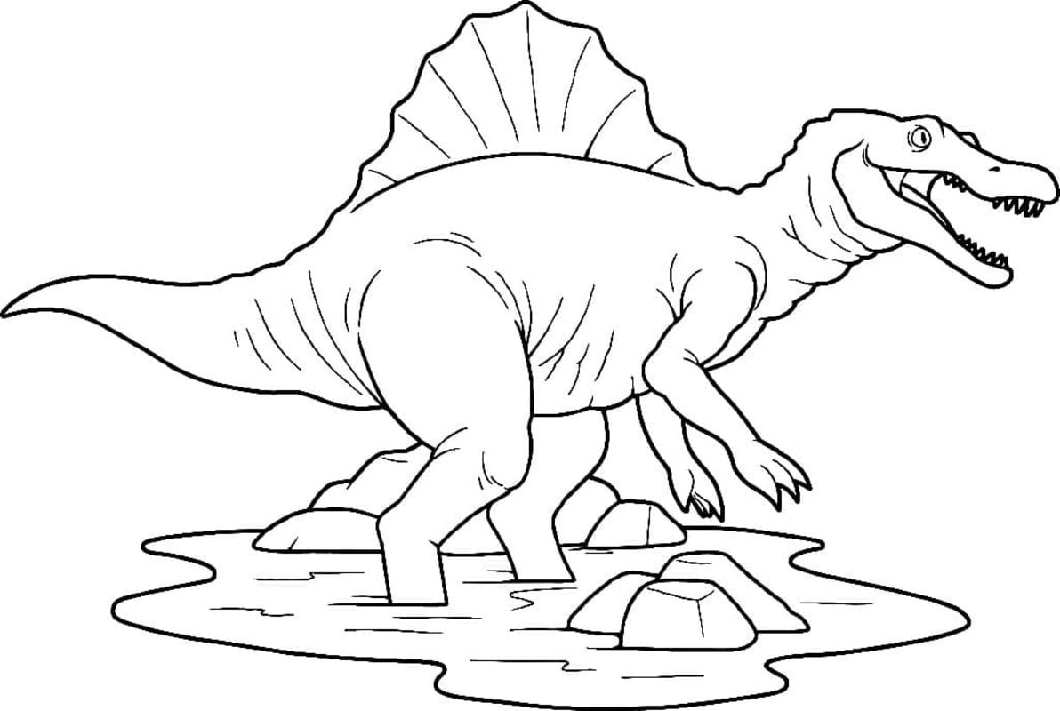 Spinosaurus Boyama Sayfası