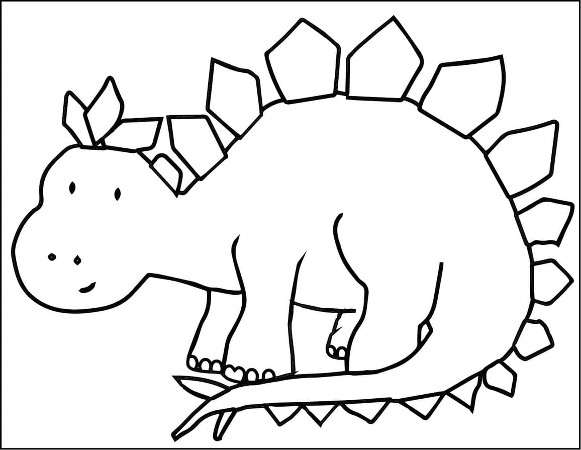 Stegosaurus Boyama Sayfası