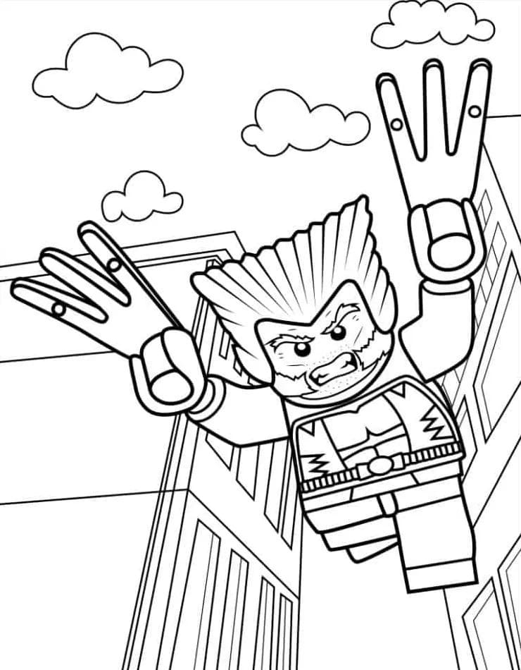 Lego Wolverine Boyama Sayfası