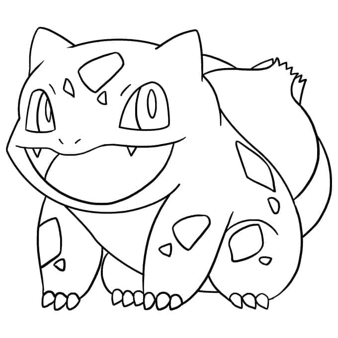 Bulbasaur Boyama Sayfası