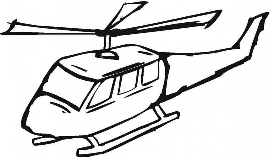 Helikopter Boyama Sayfası