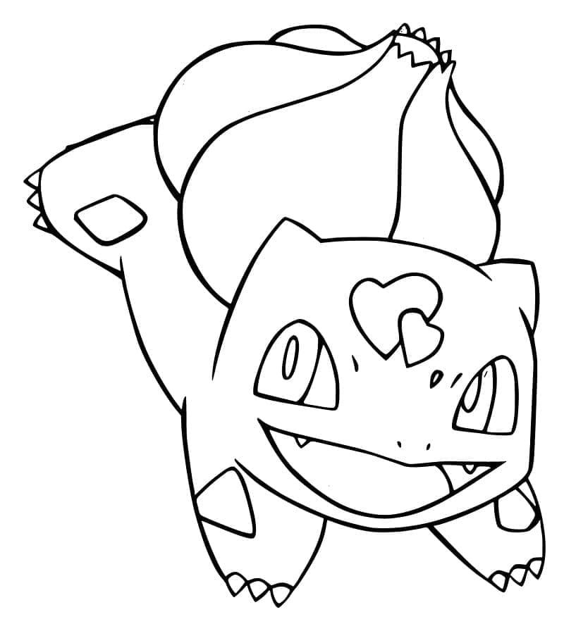 Bulbasaur Boyama Sayfası