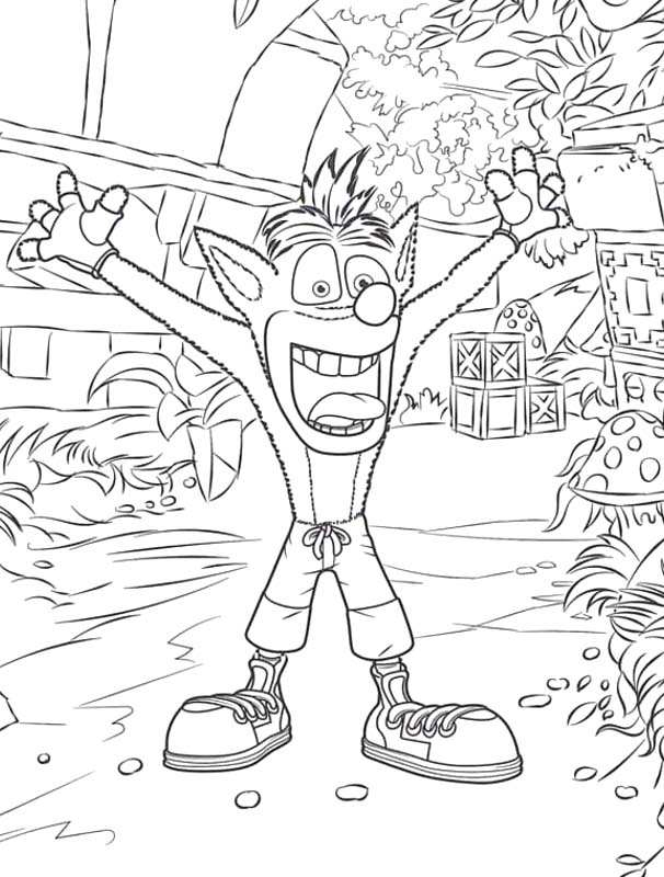 Crash Bandicoot Boyama Sayfası