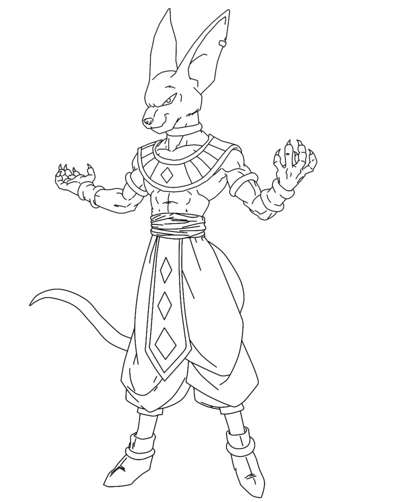 Beerus Boyama Sayfası