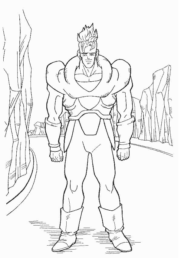 Dragon Ball Z Android 16 Boyama Sayfası