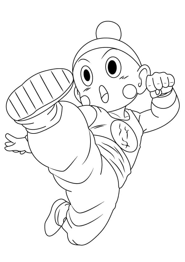 Dragon Ball Chiaotzu Boyama Sayfası