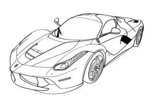 Ferrari Çizmek Çok Güzel Boyama Sayfası İndir