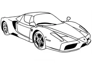 Ferrari Enzo Araba Boyama Sayfası İndir