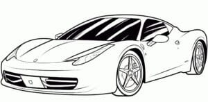Ferrari Kaliforniya Boyama Sayfası İndir