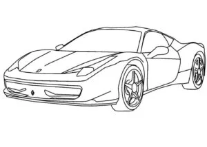 Ferrari Temel Boyama Sayfası İndir