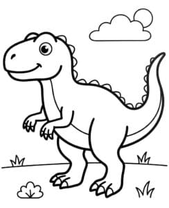 Görüntü Allosaurus Ücretsiz Boyama Sayfası İndir