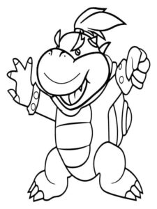 Bowser Jr Yazdırılabilir Görüntü Boyama Sayfası İndir
