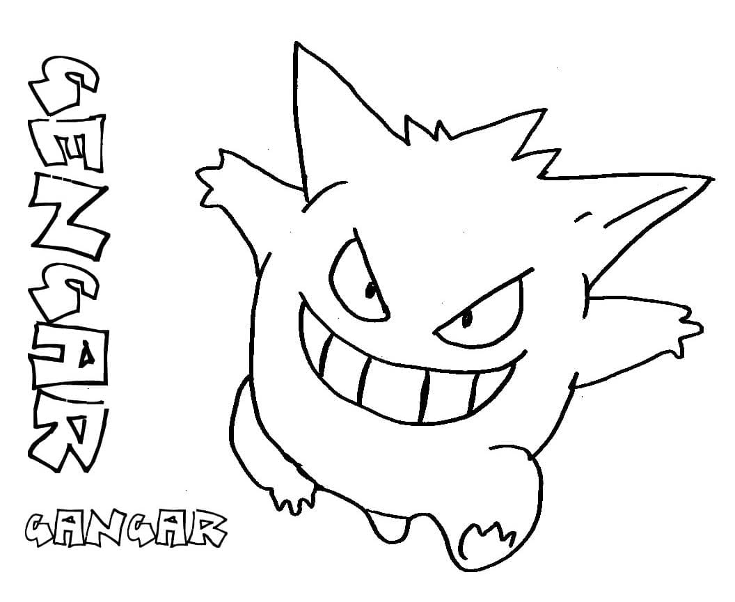 Gengar Boyama Sayfası