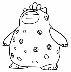 Snorlax Ücretsiz Yazdırılabilir Resim Boyama Sayfası İndir