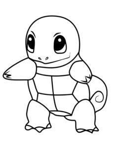 Gülümseyen Squirtle Boyama Sayfası İndir