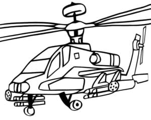 Güzel Helikopter Boyama Sayfası İndir