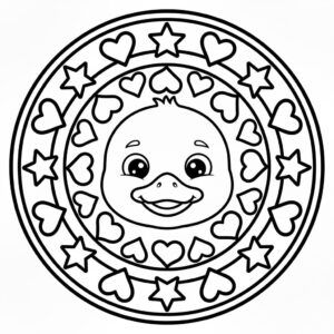 Hayvan Mandala Cizim Boyama Sayfası İndir