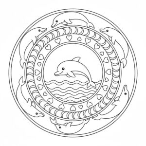 Hayvan Mandala Ücretsiz Boyama Sayfası İndir