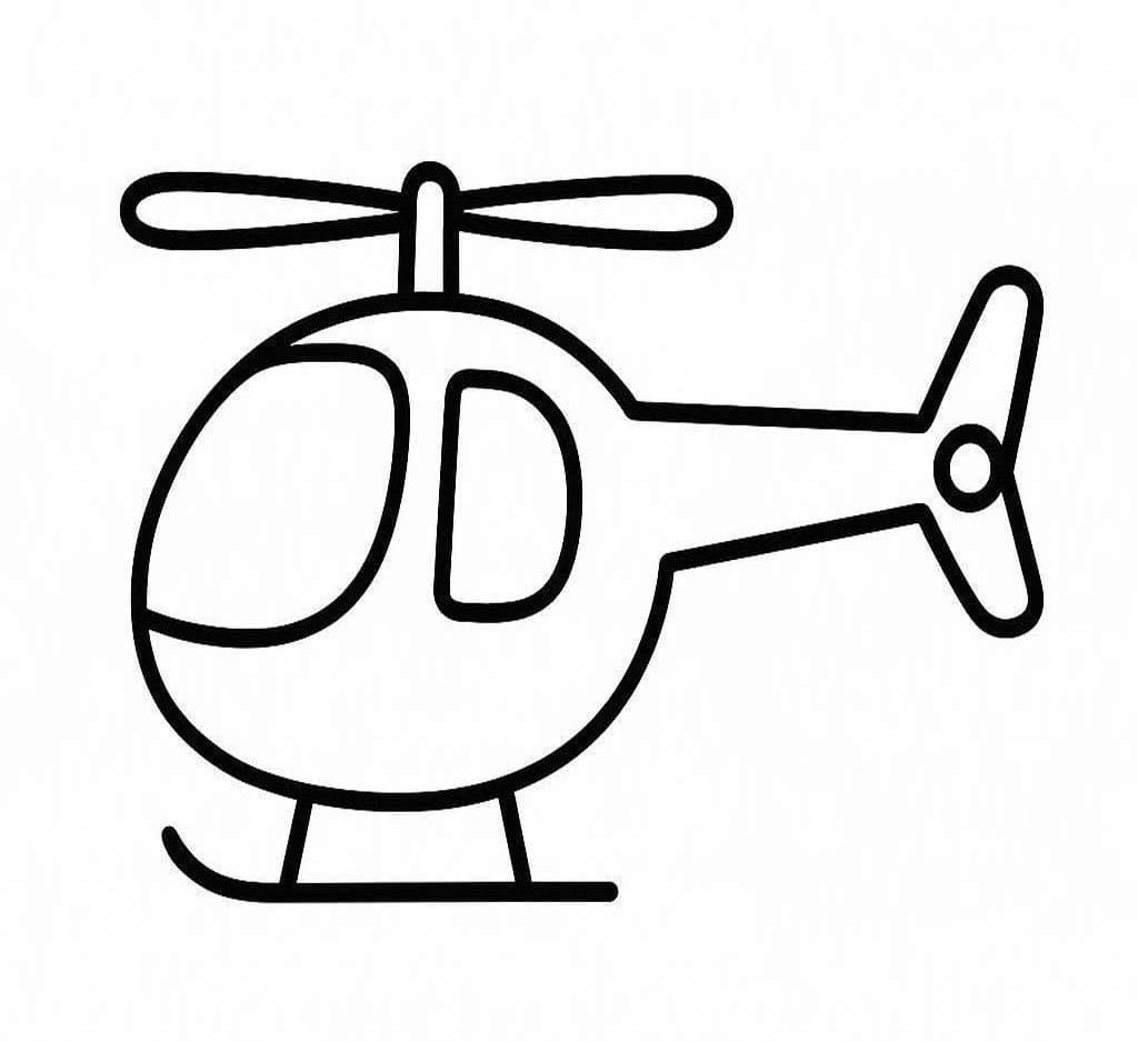 Helikopter Boyama Sayfası